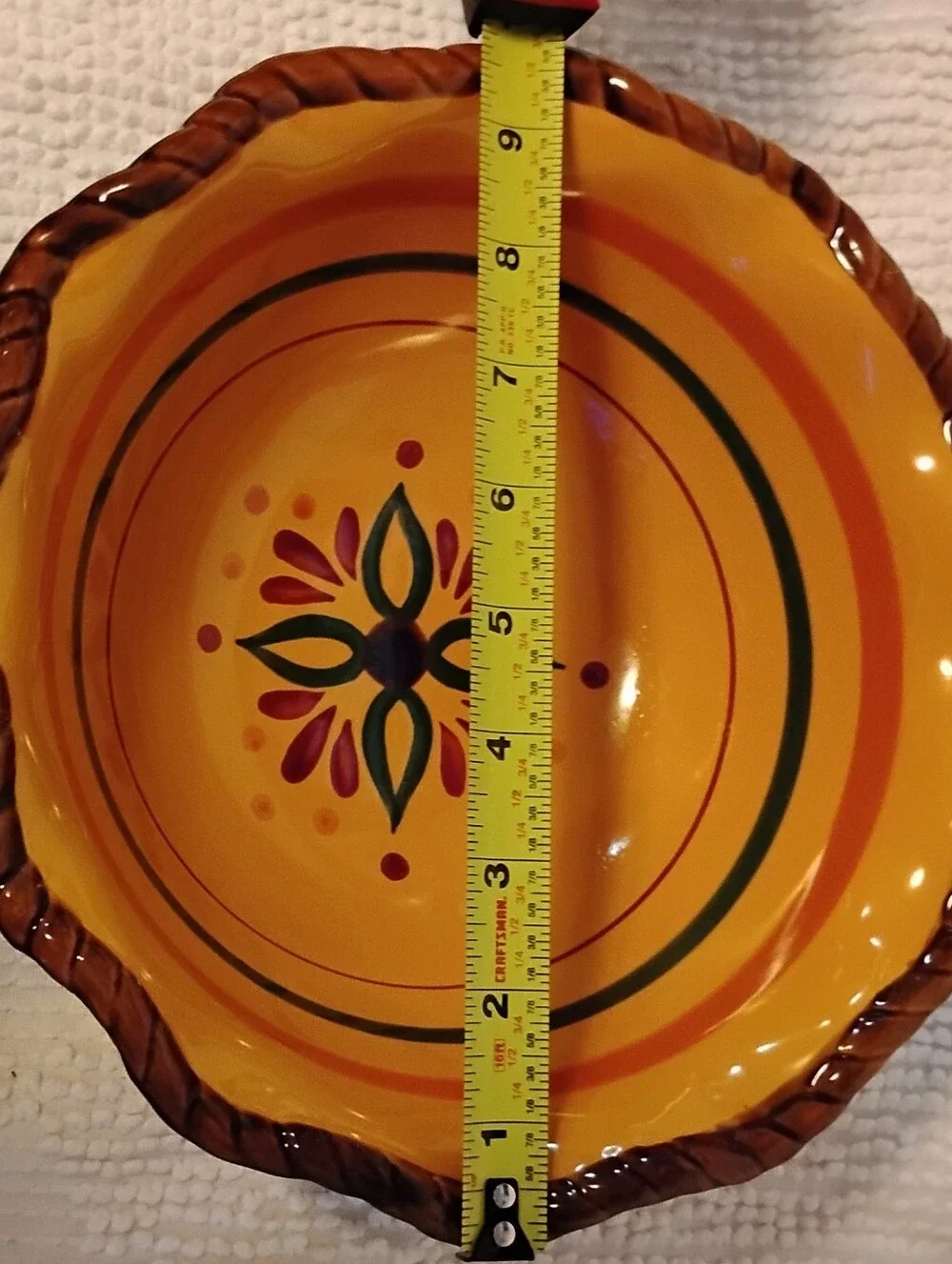 Celebrating Home Party Stoneware Tuscan Home Bowl With Metal Stand